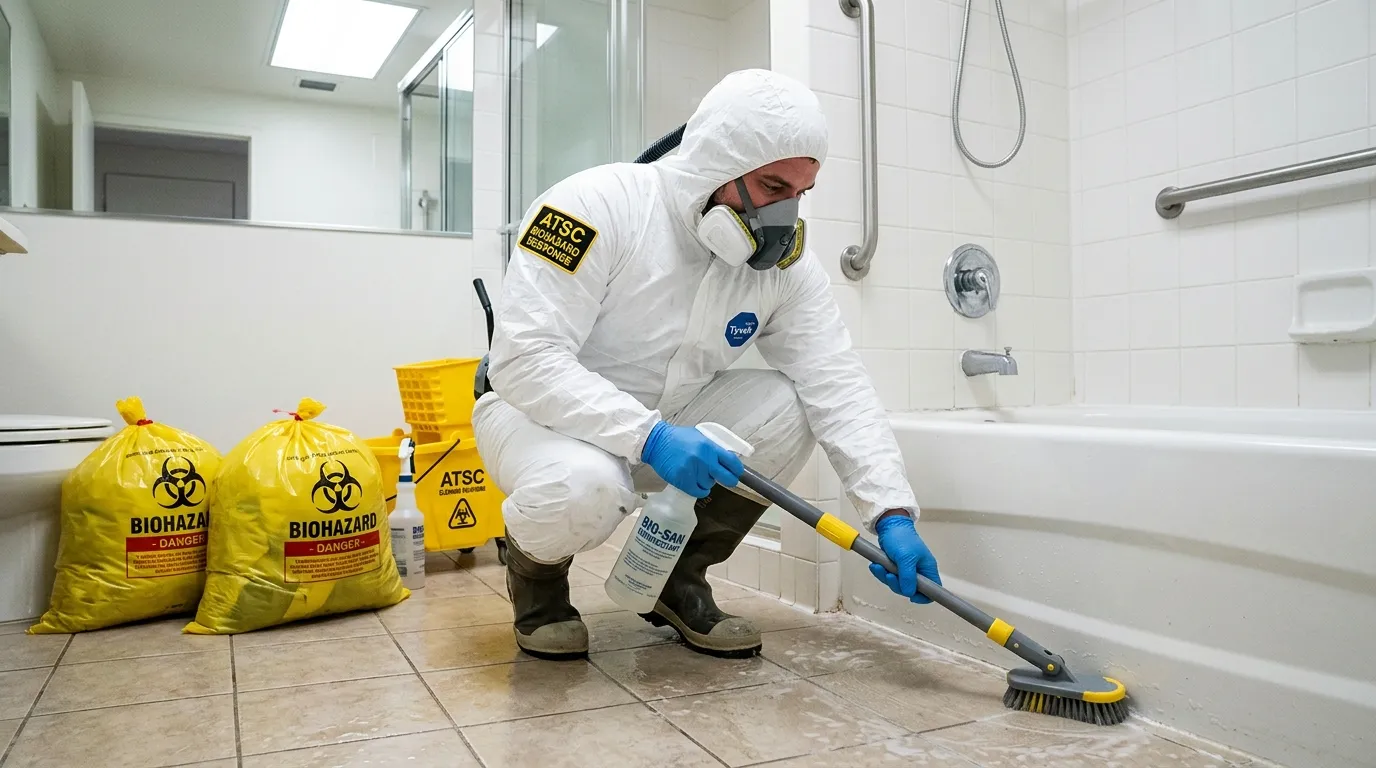 Decontamination equipment deployed for Blood Cleanup in Lodi